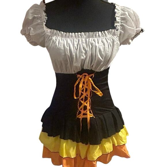 LEG AVENUE CANDY CORN WITCH DRESS COSTUME COSPLAY ROLEPLAY - SMALL - Picture 1 of 4